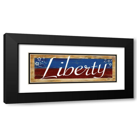 Liberty Black Modern Wood Framed Art Print with Double Matting by Wargo, Ed