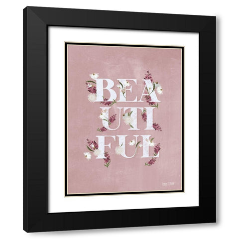 Beautiful Black Modern Wood Framed Art Print with Double Matting by House Fenway