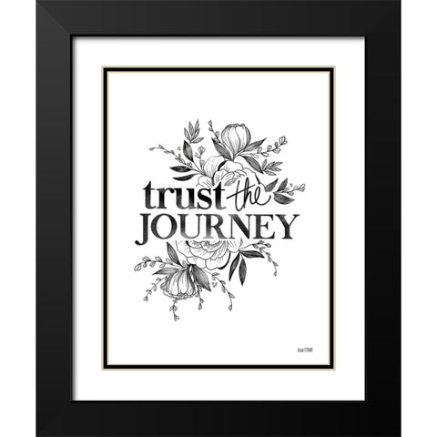 Trust the Journey   Black Modern Wood Framed Art Print with Double Matting by House Fenway