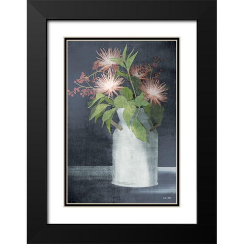Farmhouse Elderberries Black Modern Wood Framed Art Print with Double Matting by House Fenway