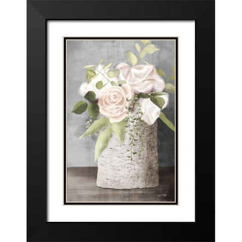 Floral Birch    Black Modern Wood Framed Art Print with Double Matting by House Fenway