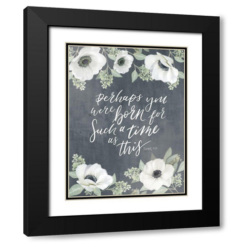 A Time as This Black Modern Wood Framed Art Print with Double Matting by House Fenway