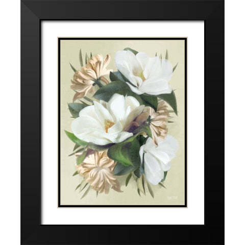 Vintage Romance Black Modern Wood Framed Art Print with Double Matting by House Fenway