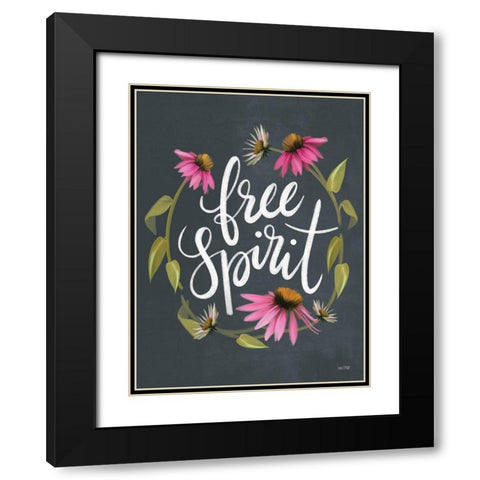 Free Spirit   Black Modern Wood Framed Art Print with Double Matting by House Fenway