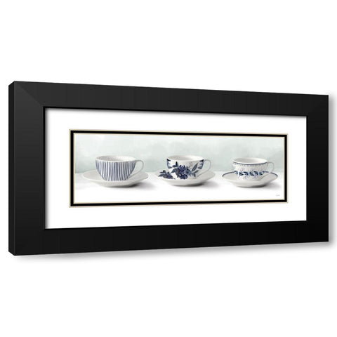 Tea Time Black Modern Wood Framed Art Print with Double Matting by House Fenway