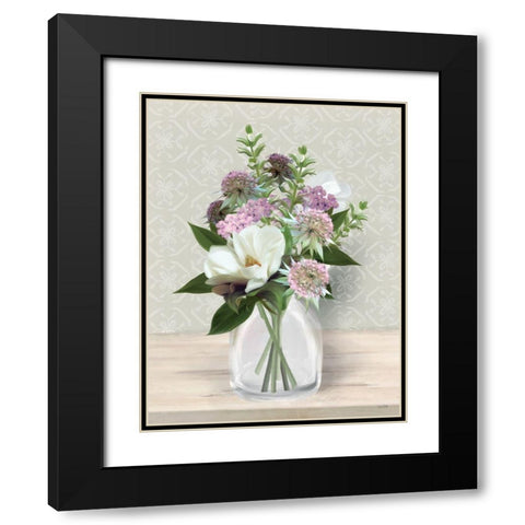 Wild for Plum Black Modern Wood Framed Art Print with Double Matting by House Fenway