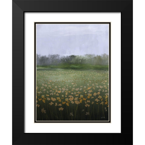 Spring Morning Black Modern Wood Framed Art Print with Double Matting by House Fenway
