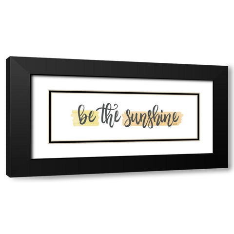 Be the Sunshine Black Modern Wood Framed Art Print with Double Matting by House Fenway