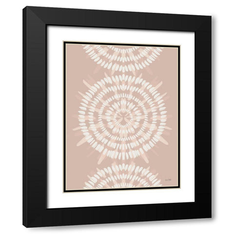 Bohemian Tie-Dye Black Modern Wood Framed Art Print with Double Matting by House Fenway