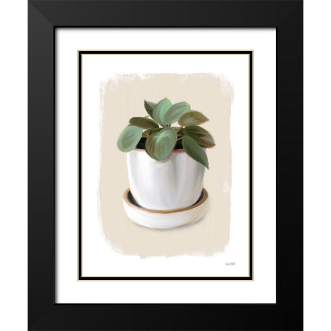 House Plant II Black Modern Wood Framed Art Print with Double Matting by House Fenway