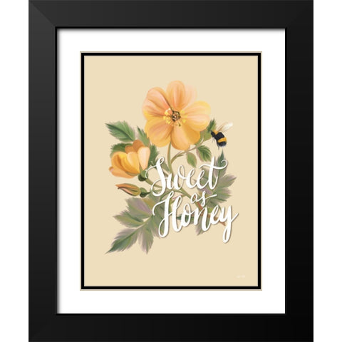 Sweet as Honey    Black Modern Wood Framed Art Print with Double Matting by House Fenway
