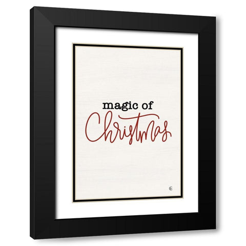 Magic of Christmas Part II Black Modern Wood Framed Art Print with Double Matting by Fearfully Made Creations