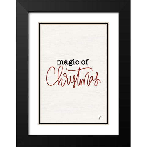 Magic of Christmas Part II Black Modern Wood Framed Art Print with Double Matting by Fearfully Made Creations