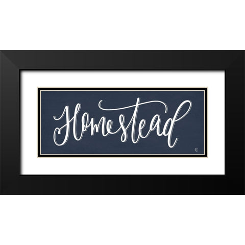 Homestead Black Modern Wood Framed Art Print with Double Matting by Fearfully Made Creations