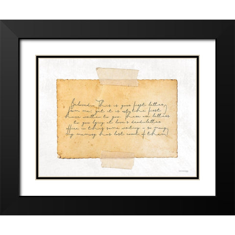 Beloved    Black Modern Wood Framed Art Print with Double Matting by Front Port Pickins