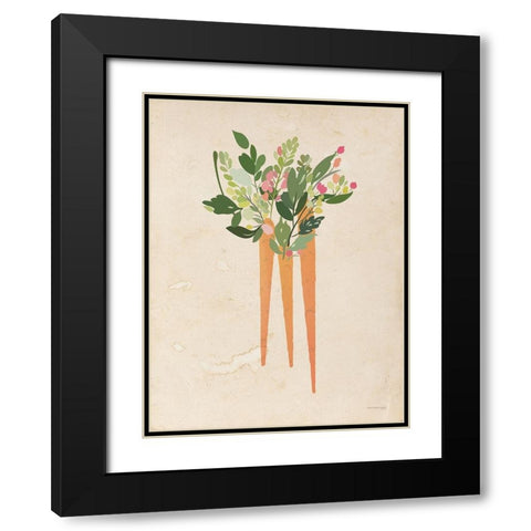 Spring Bouquet Black Modern Wood Framed Art Print with Double Matting by Front Port Pickins
