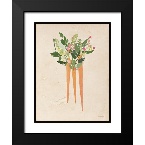 Spring Bouquet Black Modern Wood Framed Art Print with Double Matting by Front Port Pickins