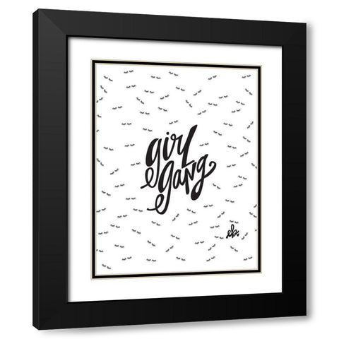 Girl Gang Black Modern Wood Framed Art Print with Double Matting by Barrett, Erin