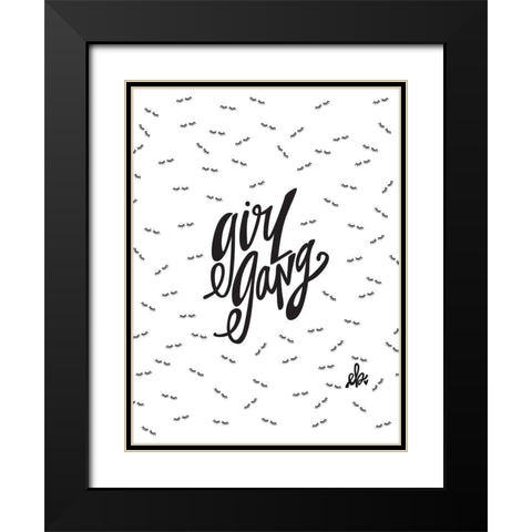 Girl Gang Black Modern Wood Framed Art Print with Double Matting by Barrett, Erin