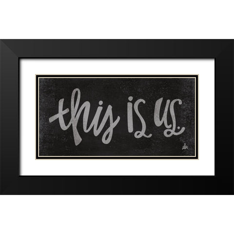 This is Us Black Modern Wood Framed Art Print with Double Matting by Barrett, Erin