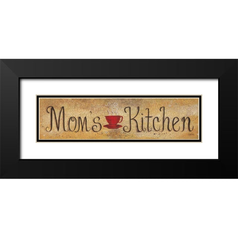 Moms Kitchen Black Modern Wood Framed Art Print with Double Matting by Eads, Gail