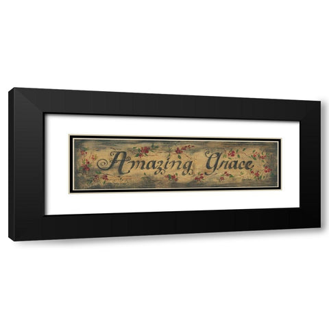 Amazing Grace Black Modern Wood Framed Art Print with Double Matting by Eads, Gail