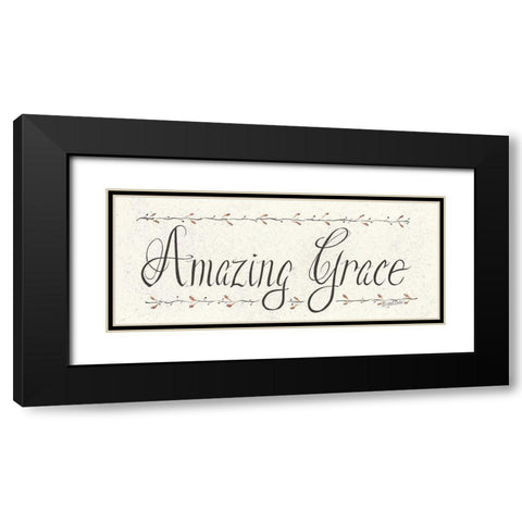 Amazing Grace Black Modern Wood Framed Art Print with Double Matting by Eads, Gail