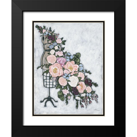 Dress Mannequin Black Modern Wood Framed Art Print with Double Matting by Holllihocks Art