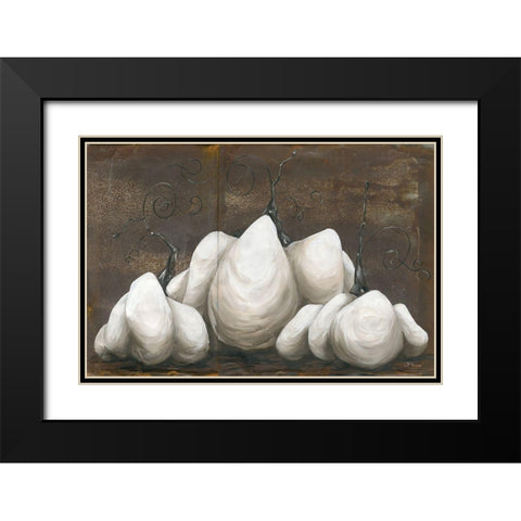 Autumn Harvest Black Modern Wood Framed Art Print with Double Matting by Hollihocks Art