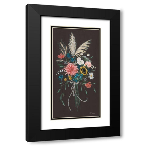 Wildflowers II Black Modern Wood Framed Art Print with Double Matting by Hollihocks Art