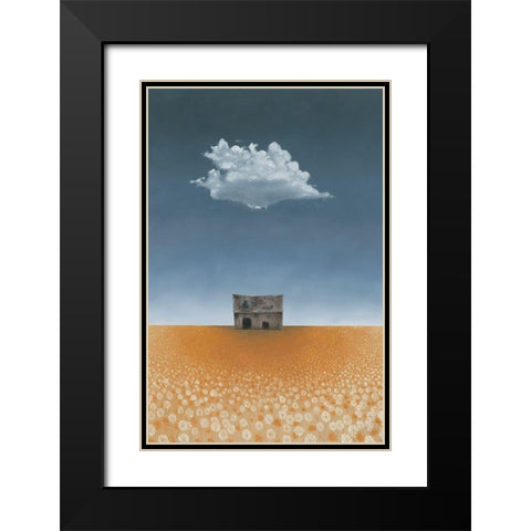 The Barn on McGregor Street Black Modern Wood Framed Art Print with Double Matting by Hollihocks Art