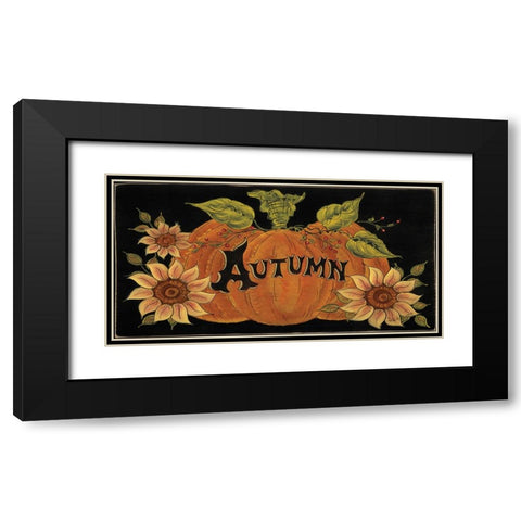 Pumpkin Spice Black Modern Wood Framed Art Print with Double Matting by Hilliker, Lisa