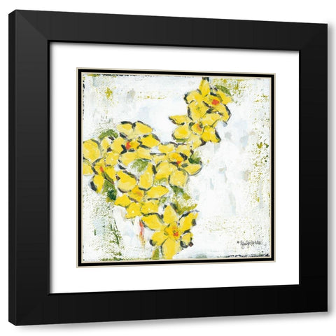 Spring Has Sprung IV Black Modern Wood Framed Art Print with Double Matting by Holden, Jennifer