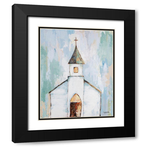 Near the Cross Black Modern Wood Framed Art Print with Double Matting by Holden, Jennifer