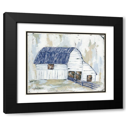 Spring Joy Farm    Black Modern Wood Framed Art Print with Double Matting by Holden, Jennifer