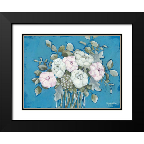 Summers Bouquet Black Modern Wood Framed Art Print with Double Matting by Holden, Jennifer