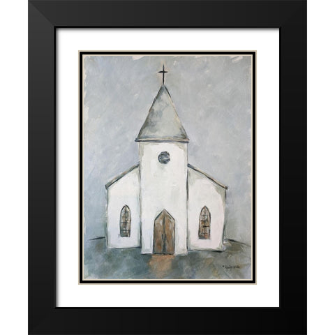 The Church Age Black Modern Wood Framed Art Print with Double Matting by Holden, Jennifer