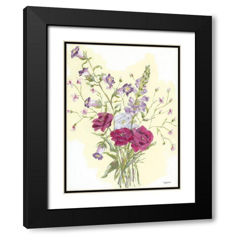 Full Bloom Black Modern Wood Framed Art Print with Double Matting by Holden, Jennifer