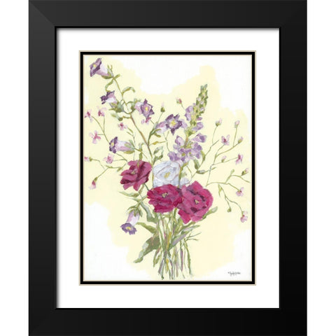 Full Bloom Black Modern Wood Framed Art Print with Double Matting by Holden, Jennifer