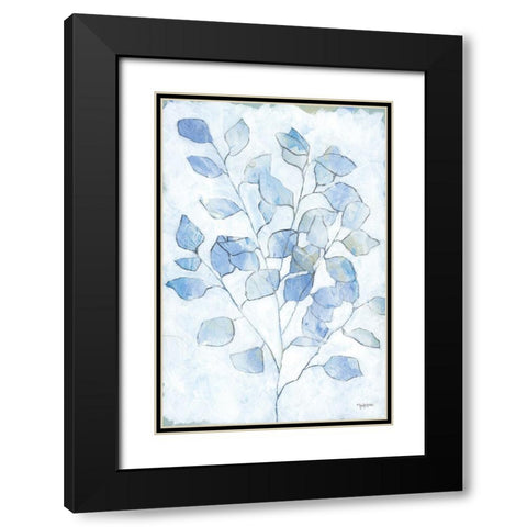 Cool Eucalyptus   Black Modern Wood Framed Art Print with Double Matting by Holden, Jennifer