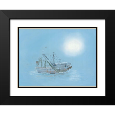 Misty Morning Black Modern Wood Framed Art Print with Double Matting by Janisse, Georgia