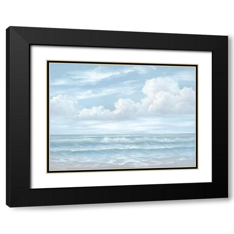 Light Seascape Black Modern Wood Framed Art Print with Double Matting by Janisse, Georgia
