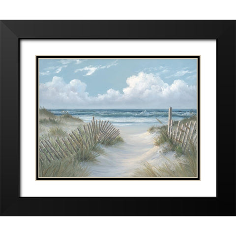 Pathway Through the Dunes Black Modern Wood Framed Art Print with Double Matting by Janisse, Georgia