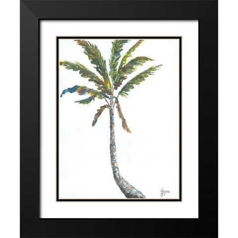 Palm I Black Modern Wood Framed Art Print with Double Matting by Janisse, Georgia