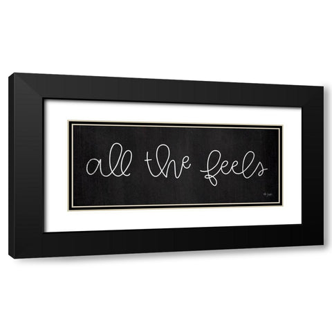 All the Feels Black Modern Wood Framed Art Print with Double Matting by Jaxn Blvd.