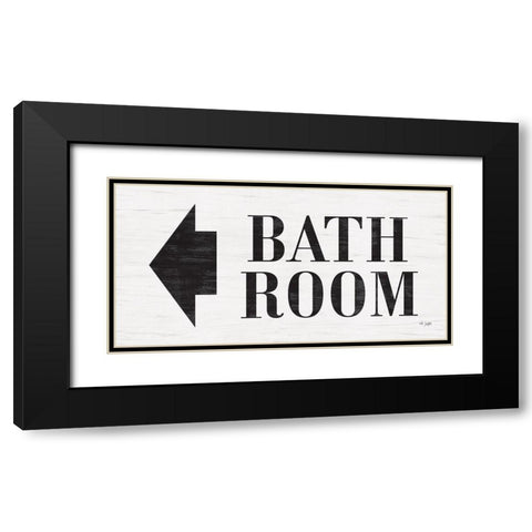Bath Room Black Modern Wood Framed Art Print with Double Matting by Jaxn Blvd.