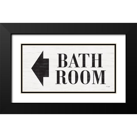 Bath Room Black Modern Wood Framed Art Print with Double Matting by Jaxn Blvd.