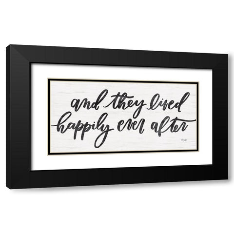 Happily Ever After Black Modern Wood Framed Art Print with Double Matting by Jaxn Blvd.
