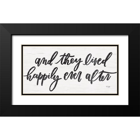 Happily Ever After Black Modern Wood Framed Art Print with Double Matting by Jaxn Blvd.