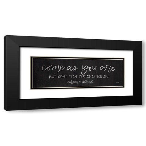 Come As You Are Black Modern Wood Framed Art Print with Double Matting by Jaxn Blvd.